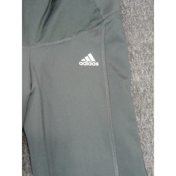 Adidas Maternity Leggings Aeroready Designed To Move Gray Silver Size Small - Picture 4 of 12